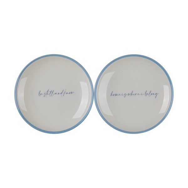 Holly Williams Appetizer Plates with Printed Words, 2 Count — pOpshelf