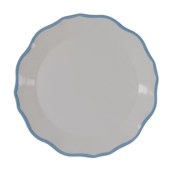 Holly Williams Scalloped Edge Melamine Plate, 10 in — pOpshelf