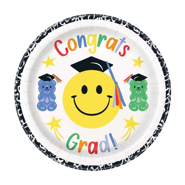 Graduation Fun Disposable Round Plates, 9 in — pOpshelf (SKU 43269301)