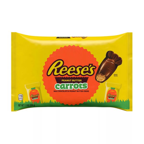 Reese's Milk Chocolate Peanut Butter Creme Carrots, Easter Candy Bag, 7.2 oz — pOpshelf penny item